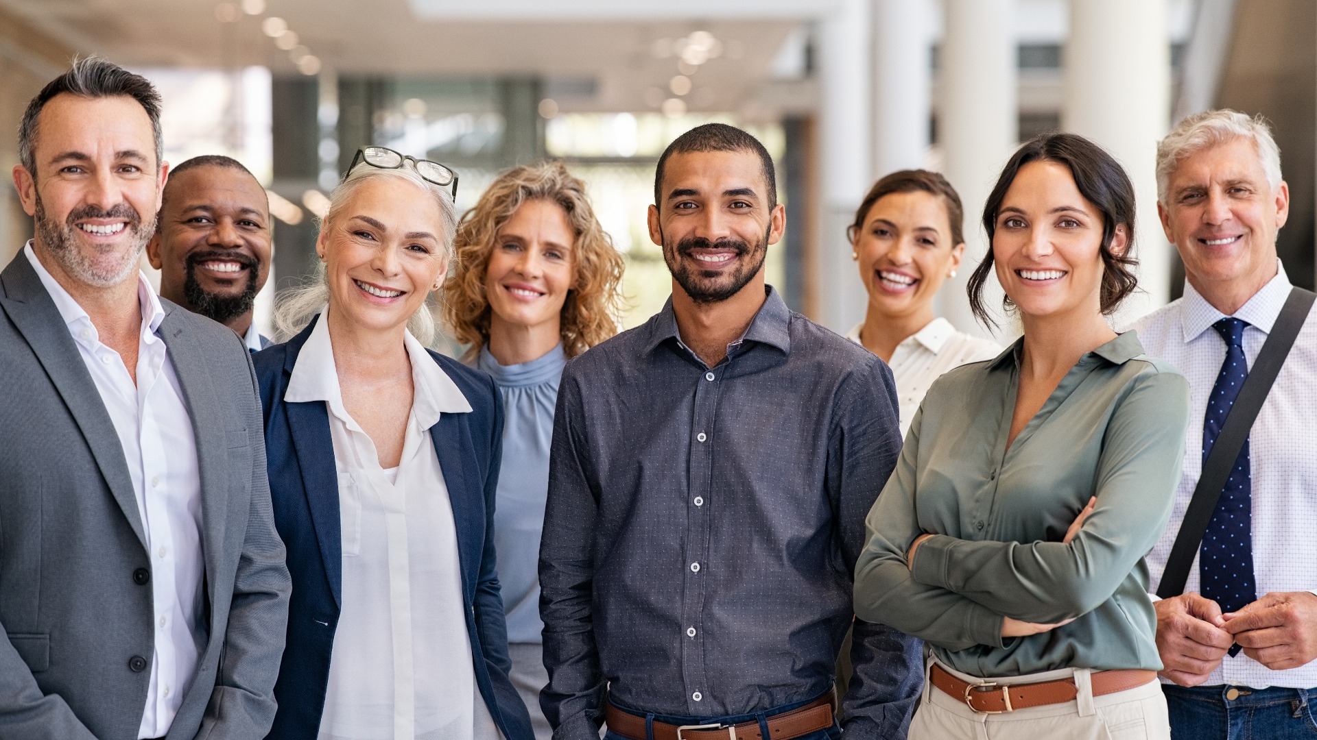 Group of successful multiethnic business team